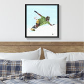 Wererat Snowboarder Fantasy Art Canvas Prints (Insitu (Slaapkamer))