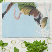 Wererat Snowboarder Fantasy Art Keuken Handdoek (Gevouwen)