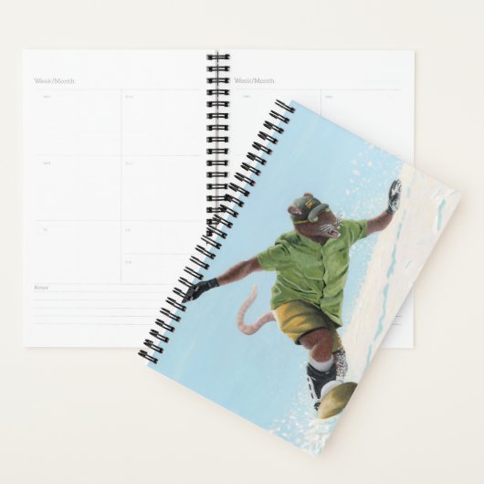 Wererat Snowboarder Fantasy Art Planner (Display)