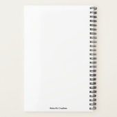 Wererat Snowboarder Fantasy Art Planner (Achterkant)