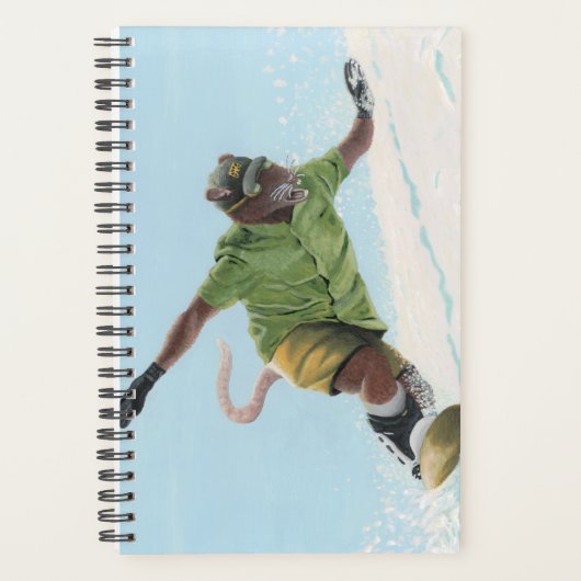 Wererat Snowboarder Fantasy Art Planner (Voorkant)