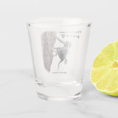 Wererat Vrouw Gratis Klimmen Fantasy Shot Glas (Achterkant)