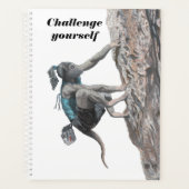Wererat Woman Rock Climbing Challenge Planner (Voorkant)