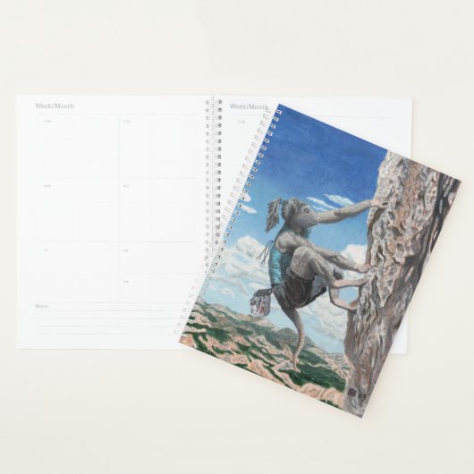 Wererat Woman Rock Climbing Planner (Display)