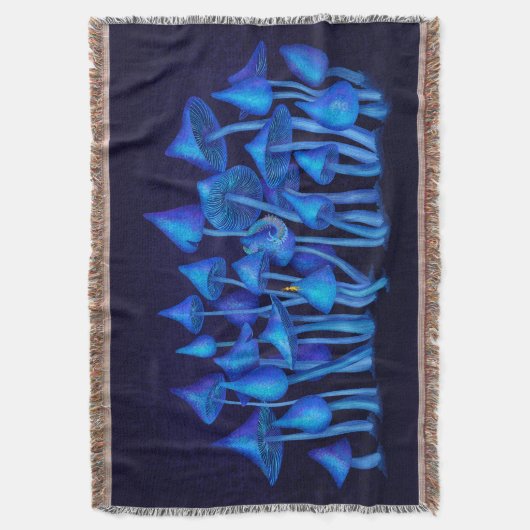 Werewere kokako, Nieuw-Zeeland Blue Mushroom Deken (Voorkant Verticaal)