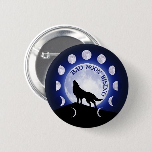 Werewolf badge ronde button 5,7 cm (Voorkant /achterkant)