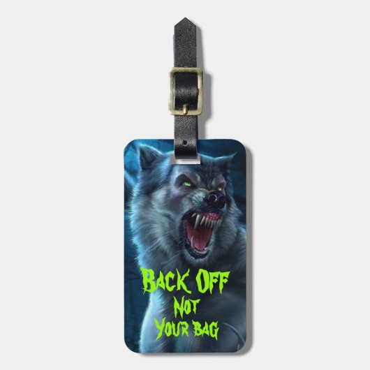 Werewolf-Bagagelabel Bagagelabel (Voorkant verticaal)