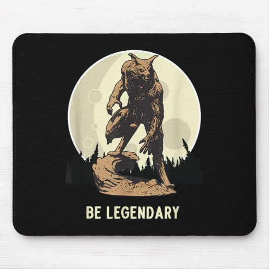 Werewolf Be Legendary Motivational Insrational Muismat (Voorkant)