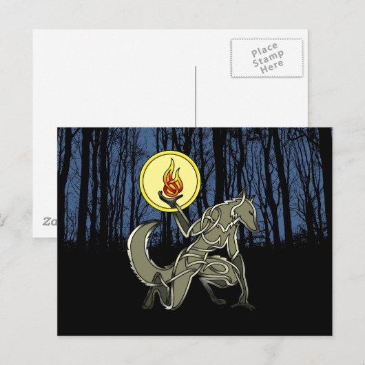 Werewolf Briefkaart (Voorkant / Achterkant)