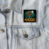 Werewolf-Button Vierkante Button 5,1 Cm (In situ)