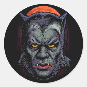 Werewolf Curse Ronde Sticker