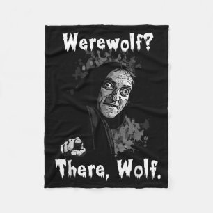 Werewolf_ Daar, Wolf. Grappige Abby Normale Retro Fleece Deken