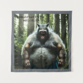 Werewolf die het hele dorp afschildert wandkleed (Voorkant)