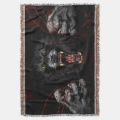 Werewolf die je hart uitsnijdt deken (Voorkant Verticaal)