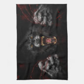 Werewolf die je hart uitsnijdt theedoek (Verticaal)