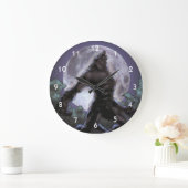 Werewolf die naar de maan vliegt grote klok (Huis)