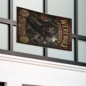 Werewolf Freakshow Zijshow Banner (Buitenkant Gebouw)