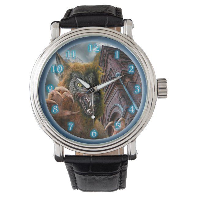 Werewolf Full Moon Horloge (Voorkant)