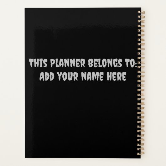 Werewolf Full Moon Planner (Achterkant)