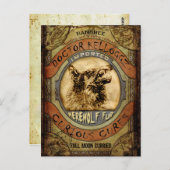 Werewolf Fur Briefkaart (Voorkant / Achterkant)