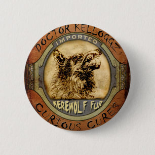 Werewolf Fur Ronde Button 5,7 Cm