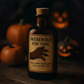 Werewolf Fur Tonic - Halloween Apothecary Label