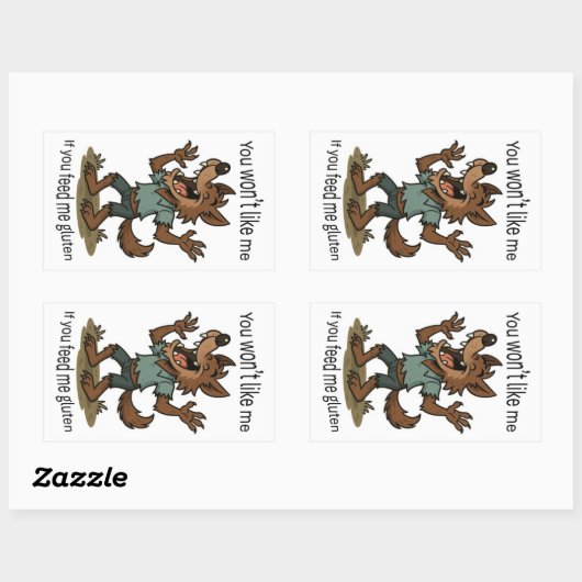 Werewolf gluten sticker (Vel)