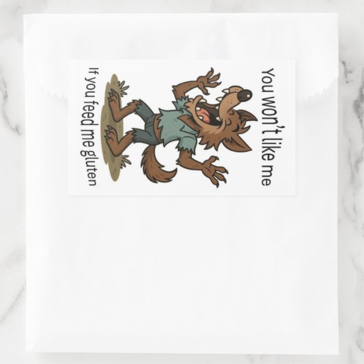Werewolf gluten sticker (Tas)