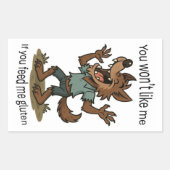 Werewolf gluten sticker (Voorkant)