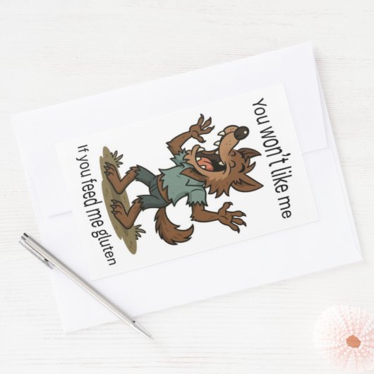 Werewolf gluten sticker (Envelop)