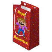 Werewolf Halloween Cadeautas (Voorkant Gekanteld)