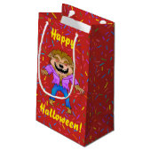 Werewolf Halloween Cadeautas (Achterkant Gekanteld)