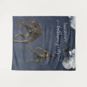 Werewolf Halloween Feest achtergrond Wandkleed (Voorkant (horizontaal))