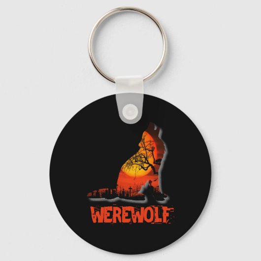 Werewolf Halloween Sleutelhanger (Voorkant)