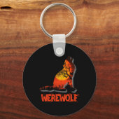 Werewolf Halloween Sleutelhanger (Voorkant)