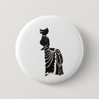 Werewolf in een Fancy dress Ronde Button 5,7 Cm
