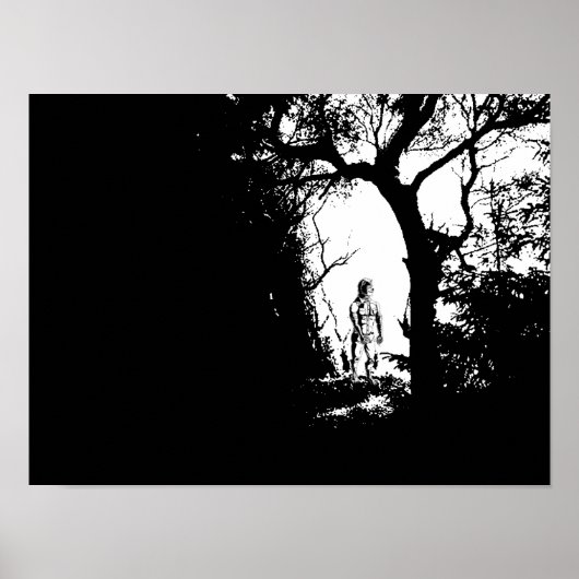 Werewolf in Forest Poster (Voorkant)