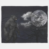WEREWOLF in het MOONLIGHT Fleece Deken (Voorkant (Horizontaal))