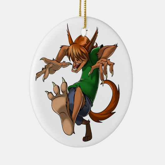 Werewolf Keramisch Ornament (Rechts)