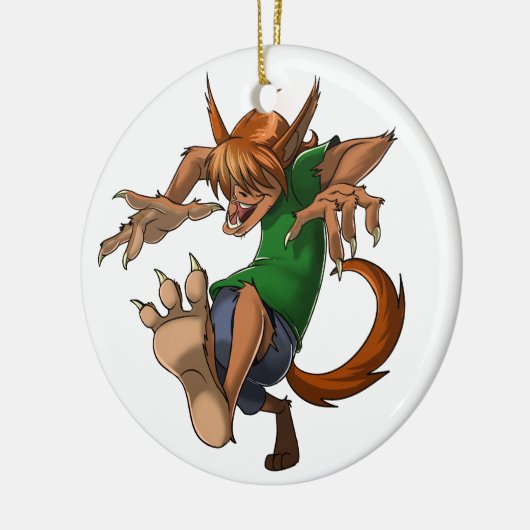 Werewolf Keramisch Ornament (Links)