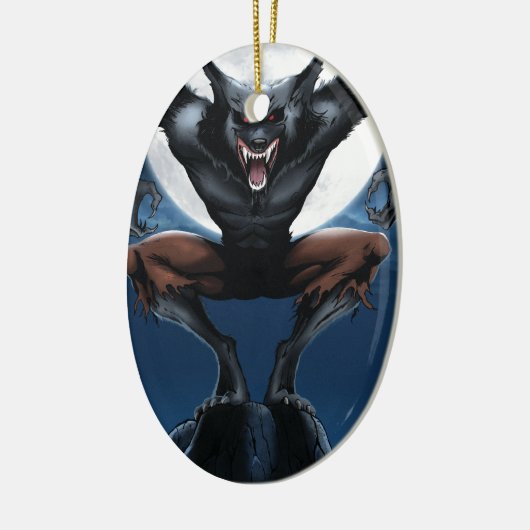 Werewolf Keramisch Ornament (Links)