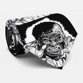 Werewolf Klaar om Retro  aan te vallen Stropdas (Opgerold)