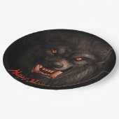 Werewolf (Lycanthropy) Halloween Papieren Bordje (Gekanteld)