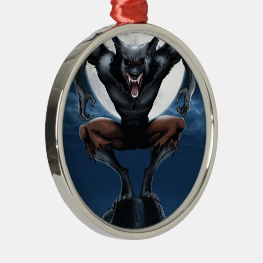 Werewolf Metalen Ornament (Rechts)