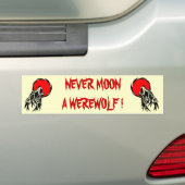 Werewolf Moon Bumpersticker (Op auto)