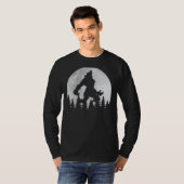 Werewolf Moon Full Moon Werewolf Howling Werewolf T-shirt (Voorkant volledig)