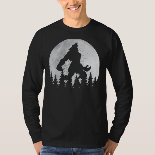 Werewolf Moon Full Moon Werewolf Howling Werewolf T-shirt (Voorkant)