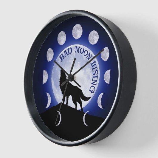 Werewolf Moon Phase Bad Moon Clock (Hoek)
