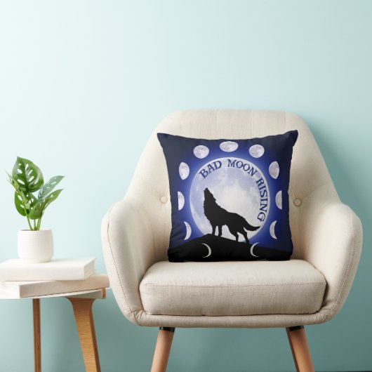 Werewolf Moon Phase Bad Moon Cushion Kussen (Stoel)