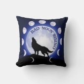 Werewolf Moon Phase Bad Moon Cushion Kussen (Voorkant)